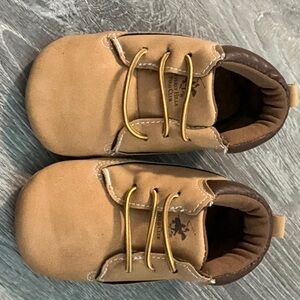Beverly Hills Polo Club Brown Baby Walker Shoes Suede D'esign ←